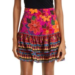 NEW Farm Rio floral mini skirt
